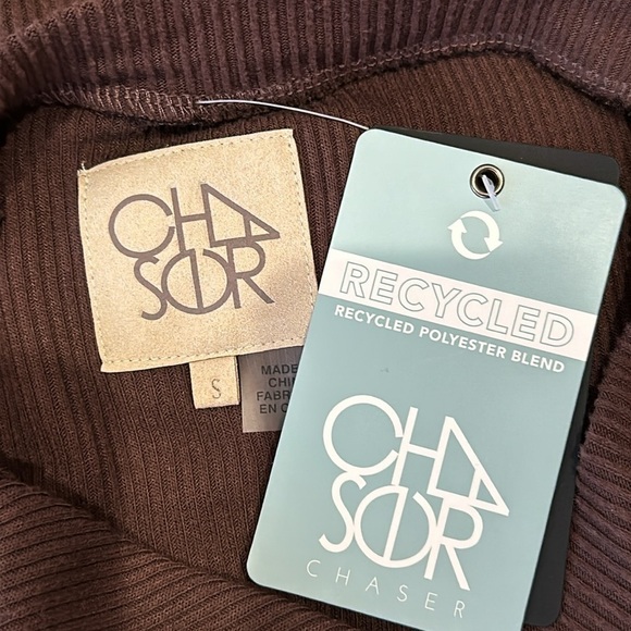 NEW CHASER Button Down Pencil Skirt Pull-On Styling in Falcon Brown Size Small - Picture 6 of 7